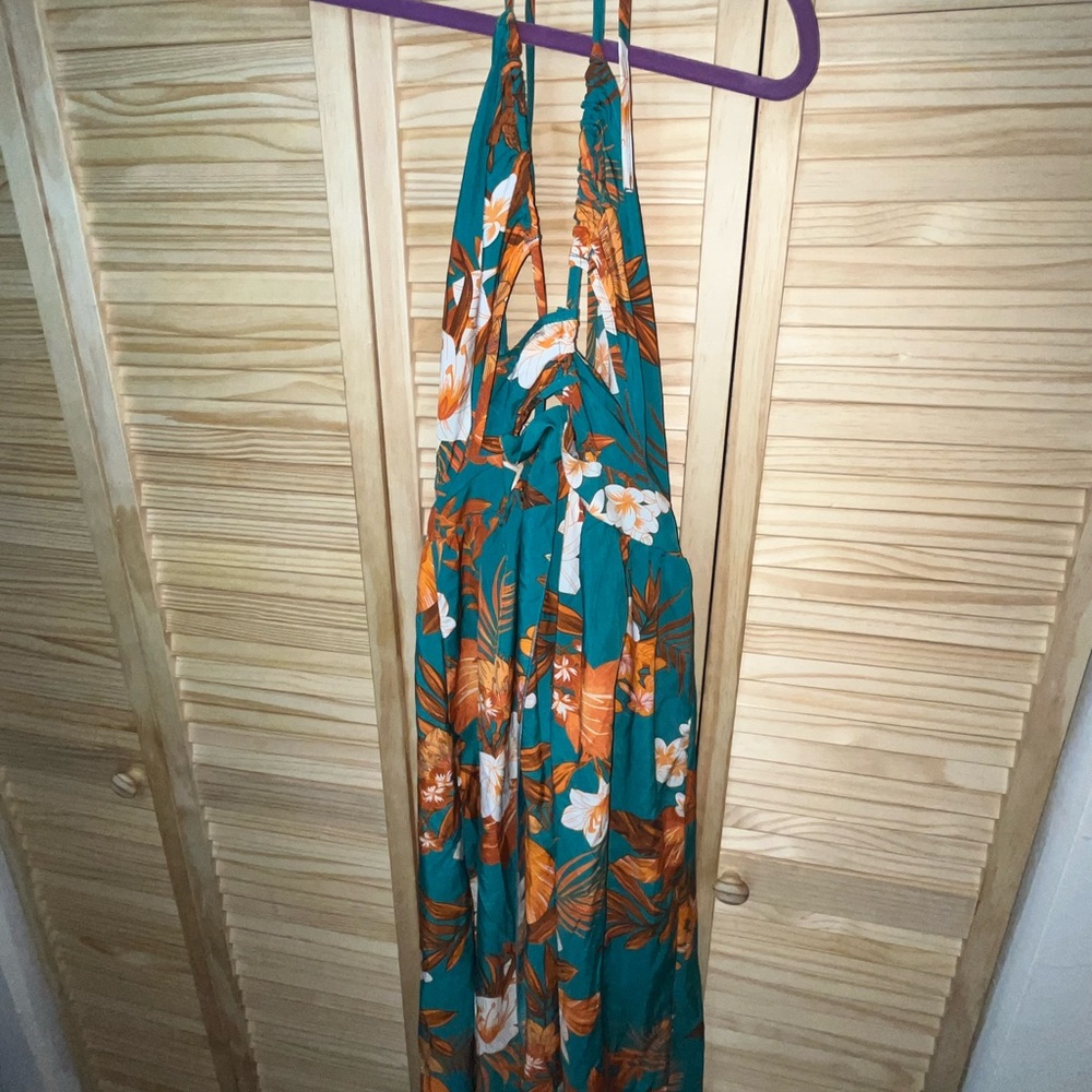 Floral Halter Maxi Dress